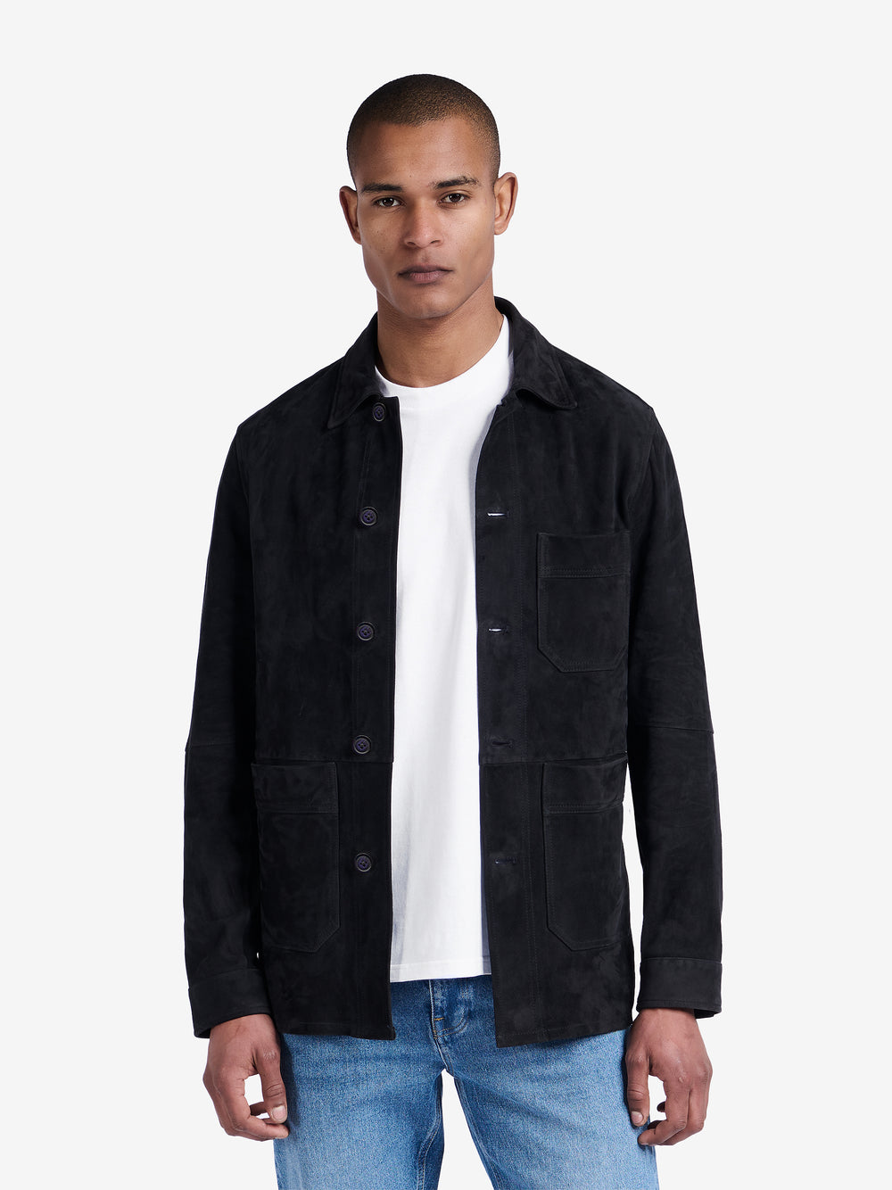 Philly Suede Worker Jacket OW30057-NVY