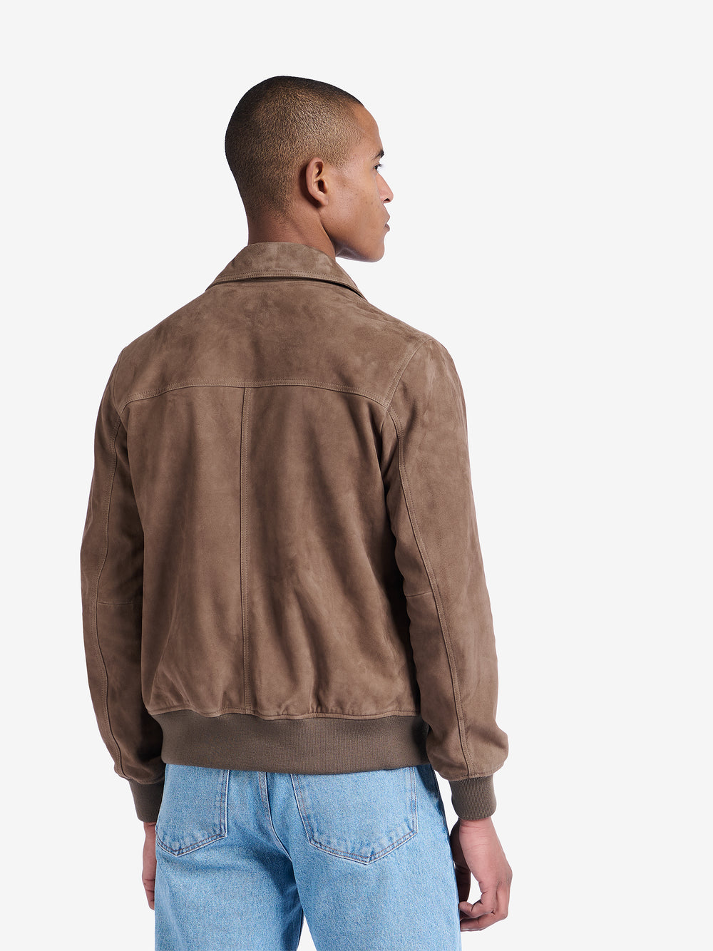 Davis Suede Bomber Jacket OW30058-BRW