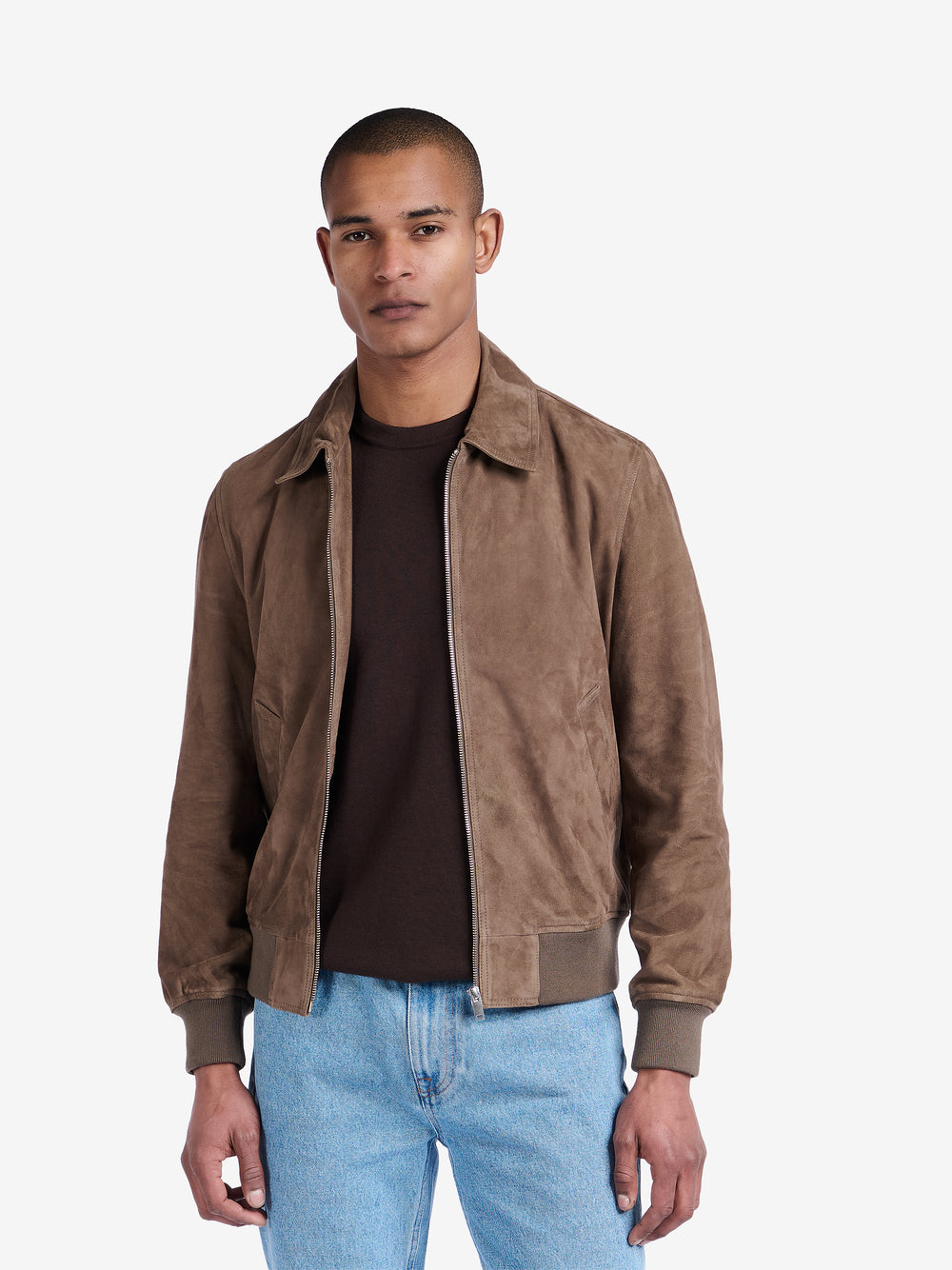 Davis Suede Bomber Jacket OW30058-BRW