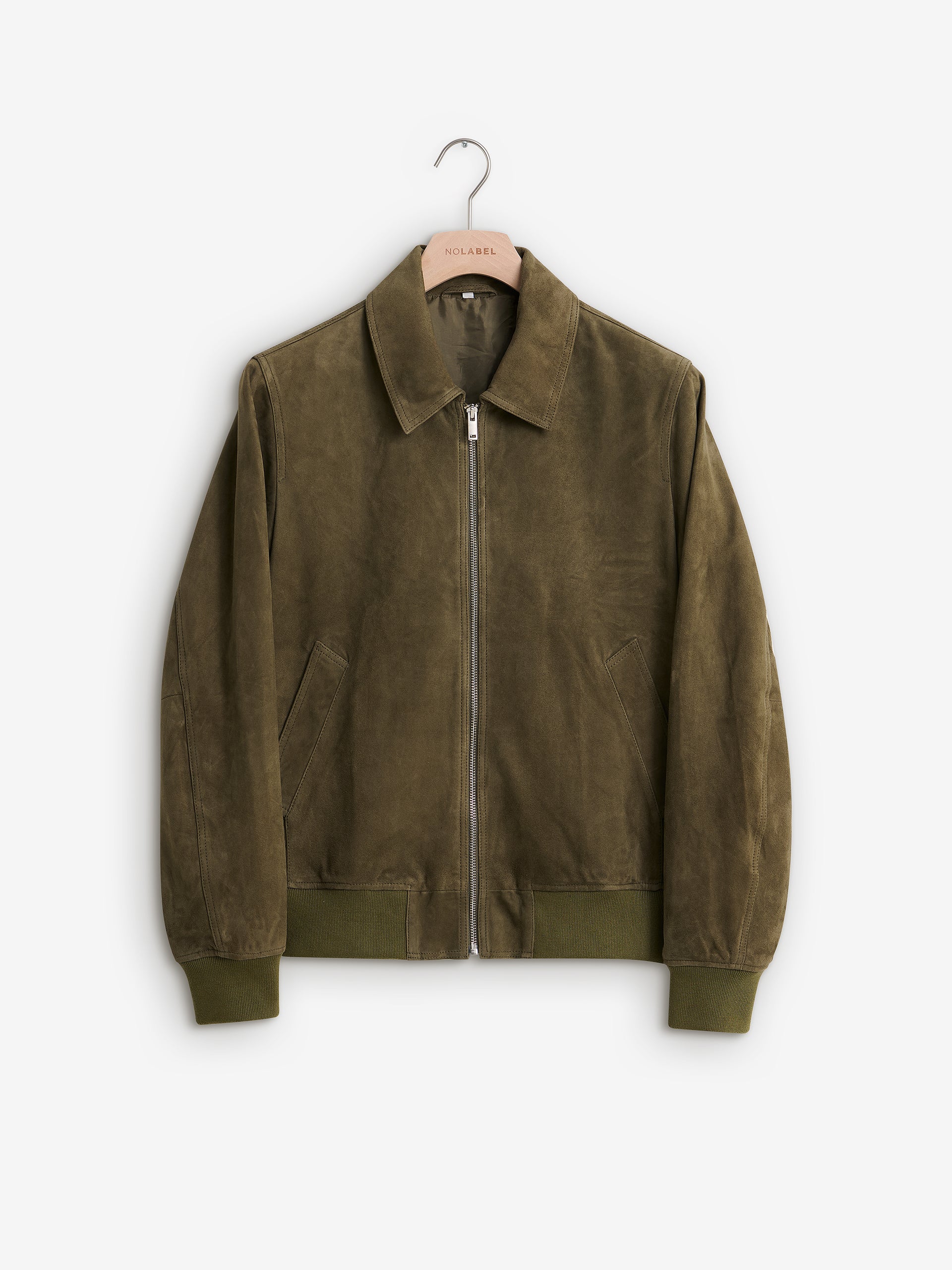 Davis Suede Bomber Jacket OW30058-OLV