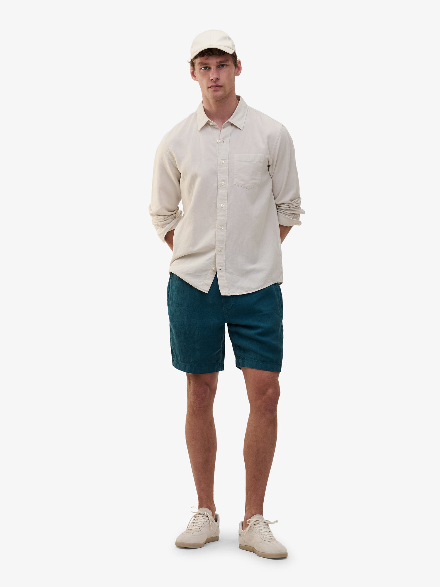 Linen, worn with the Brookvale shirt