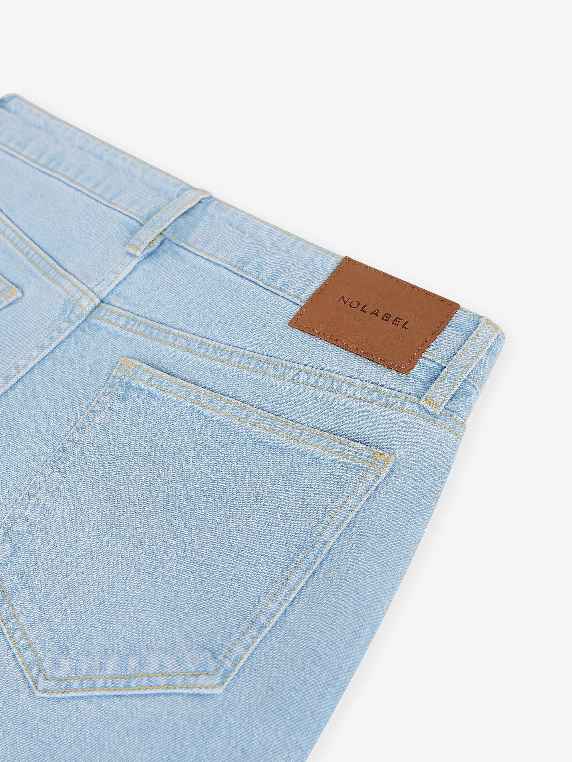 Yamane Sky Blue Slim Tapered Jeans | No Label