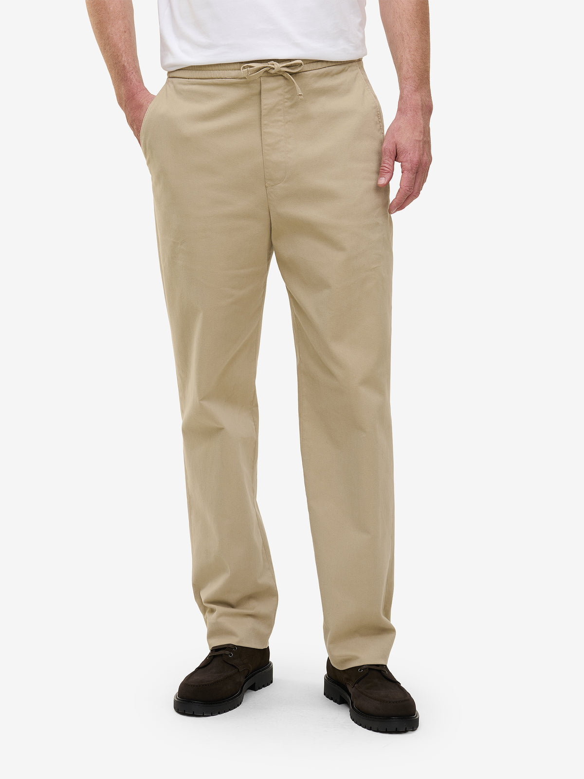 Clifton Drawstring Cotton Flannel Stretch PA01015-TAU