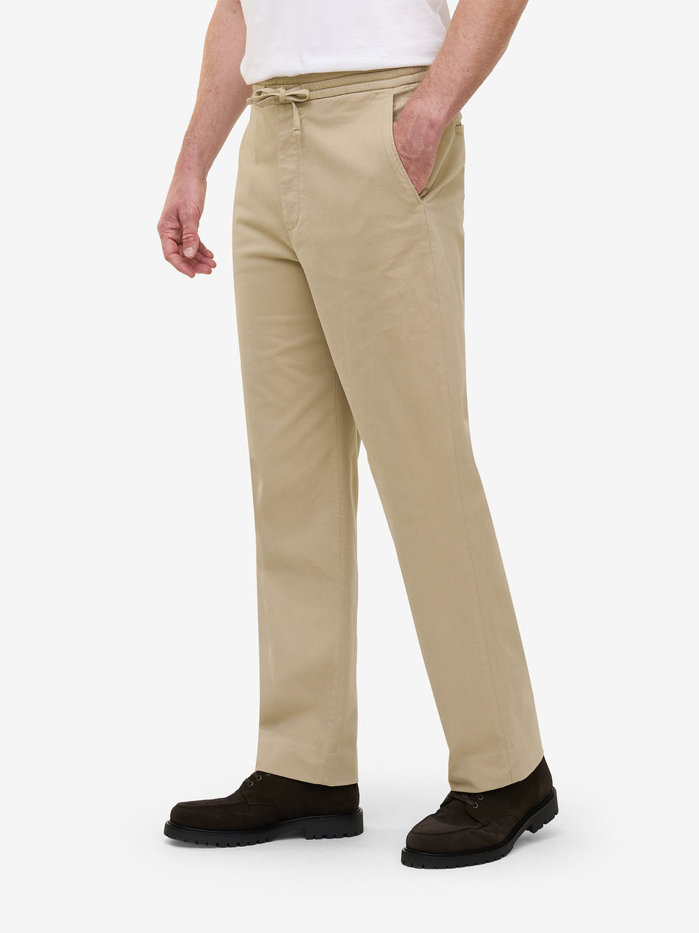 Clifton Drawstring Cotton Flannel Stretch PA01015-TAU