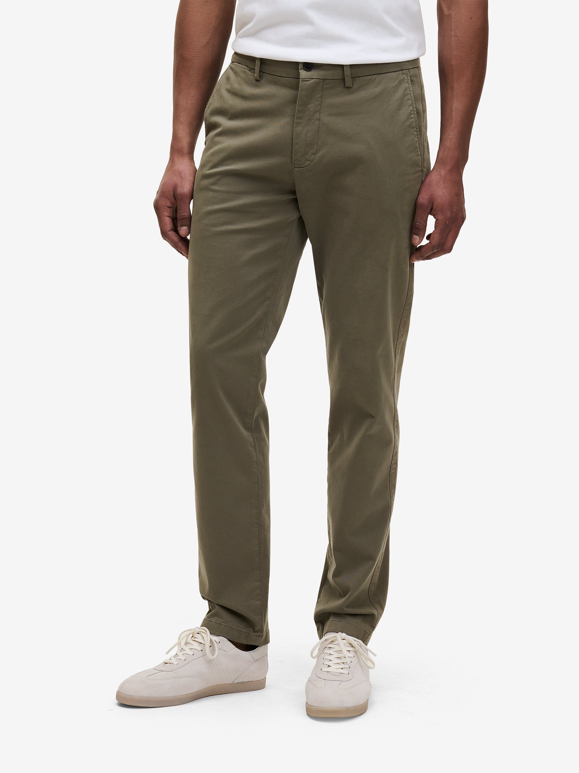 Diego Olive Slim Tapered Chino | No Label