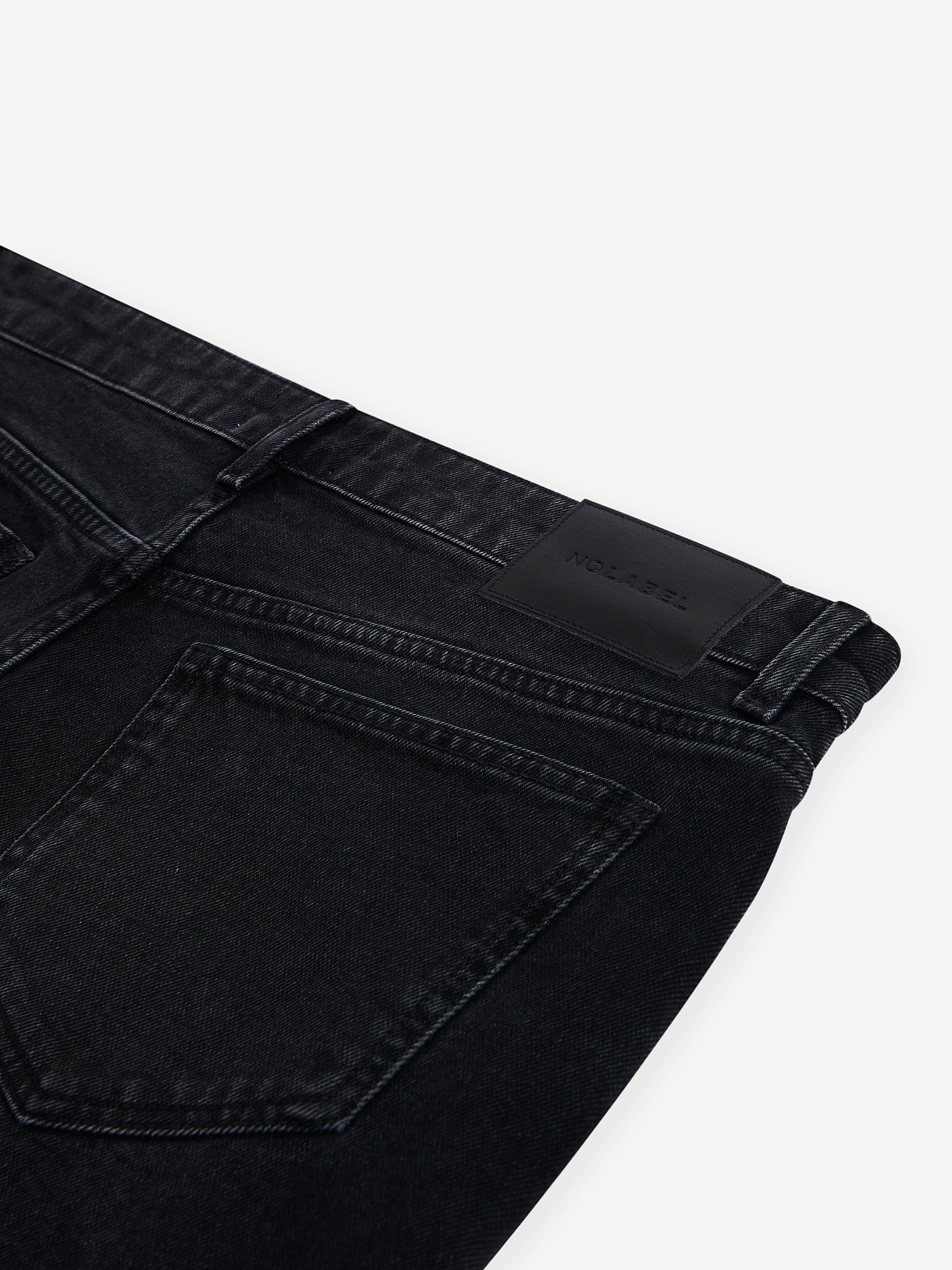 Yamane Slim Tapered Black Denim Jeans | No Label