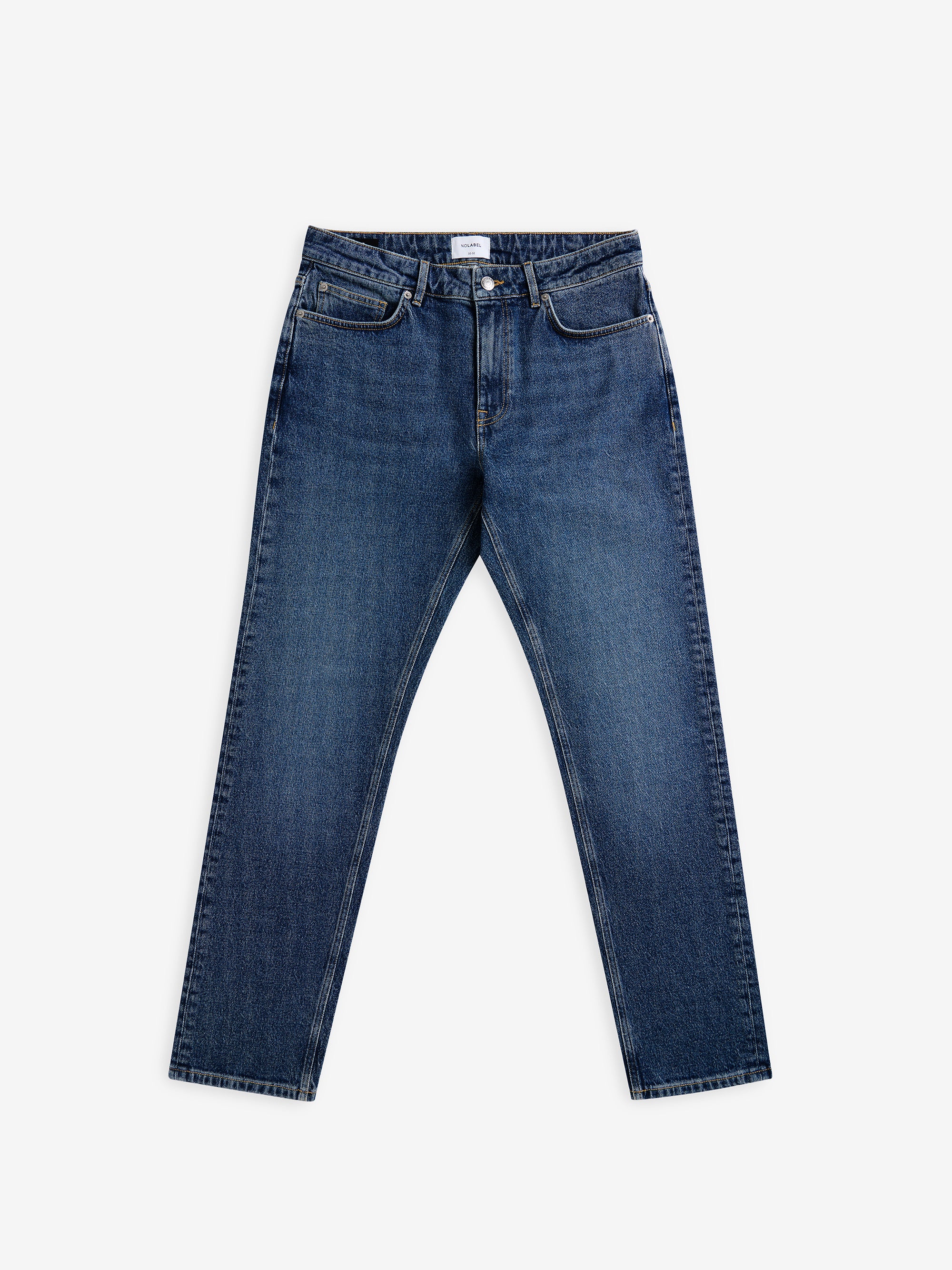 Yamane Dark Blue Slim Tapered Jeans | No Label