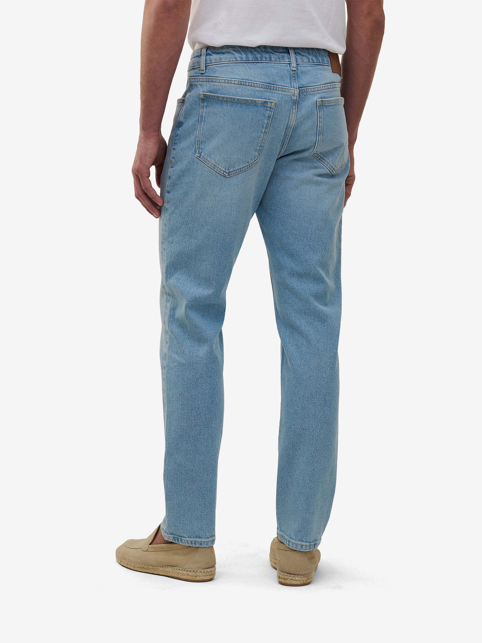 Yamane Light Blue Slim Tapered Jeans | No Label