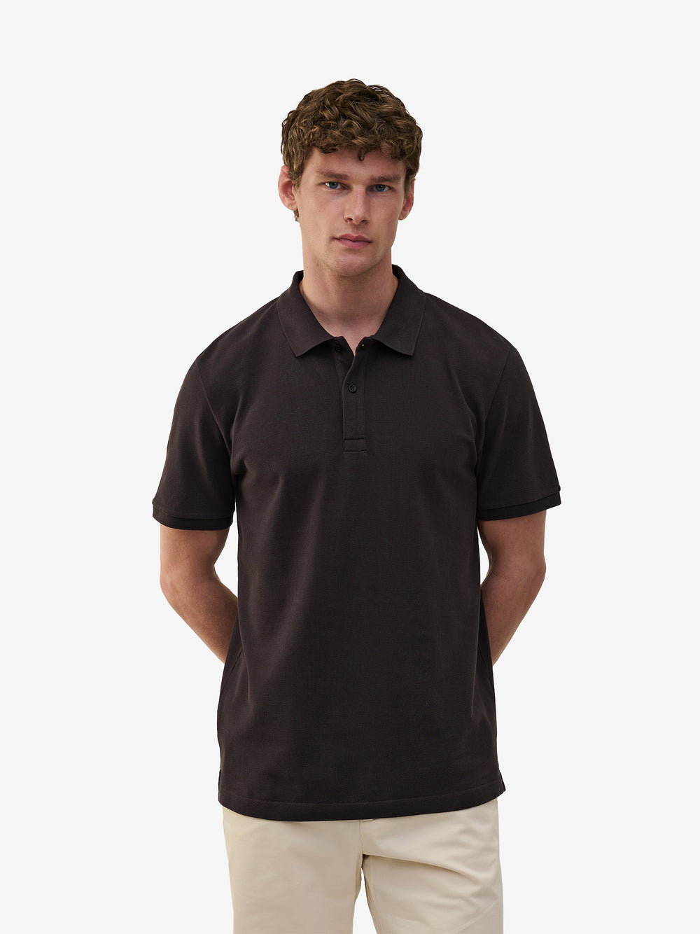 Lewis SS Cotton Pique PO01032-DBR