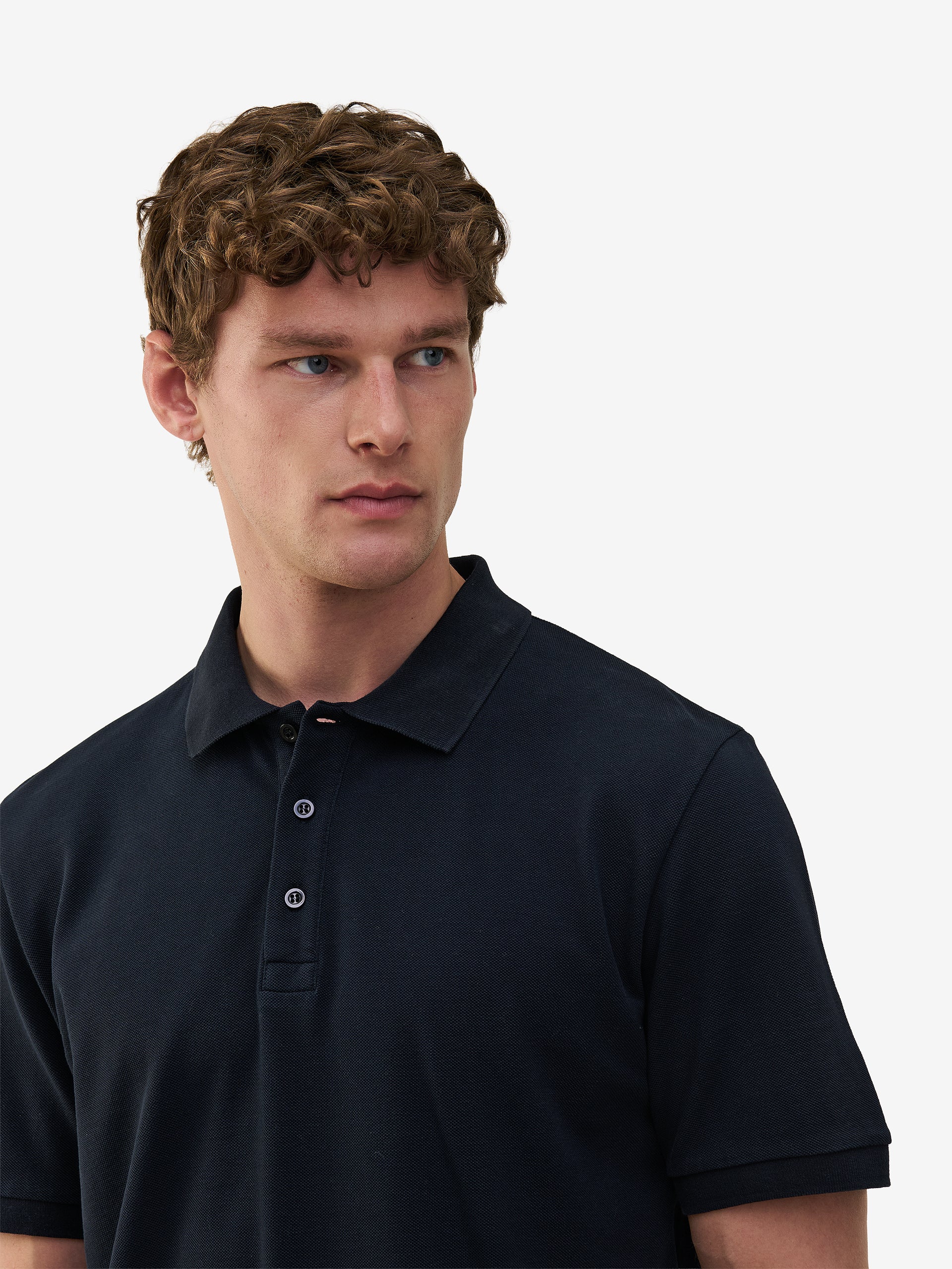 Lewis SS Cotton Pique PO01032-NVY