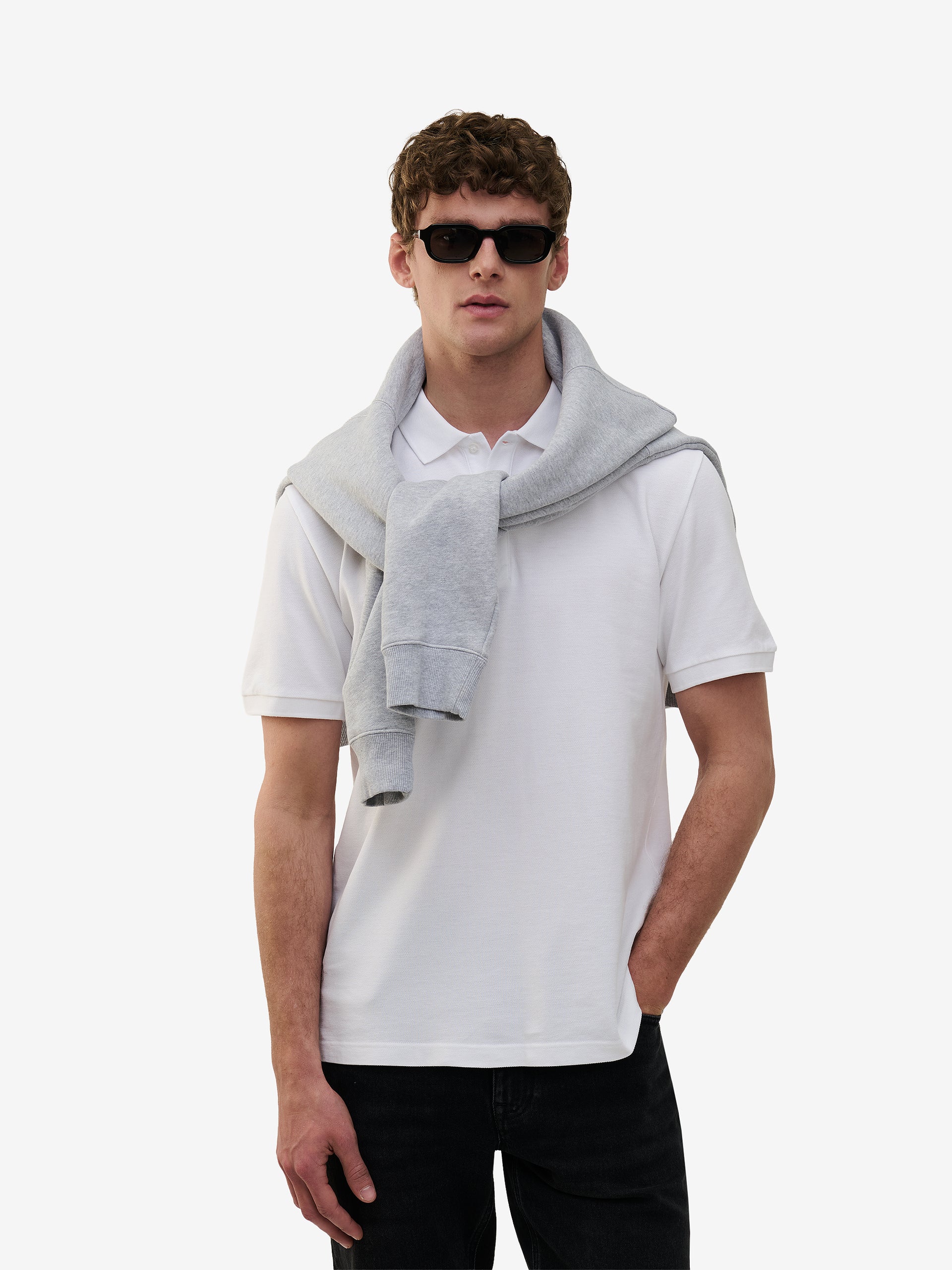 Lewis SS Cotton Pique PO01032-WHT