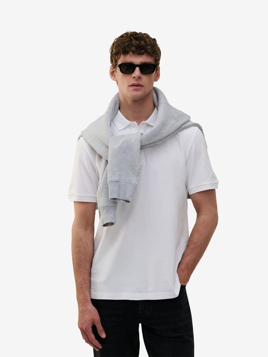 Lewis SS Cotton Pique PO01032-WHT