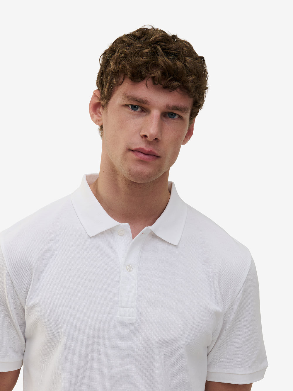 Lewis SS Cotton Pique PO01032-WHT