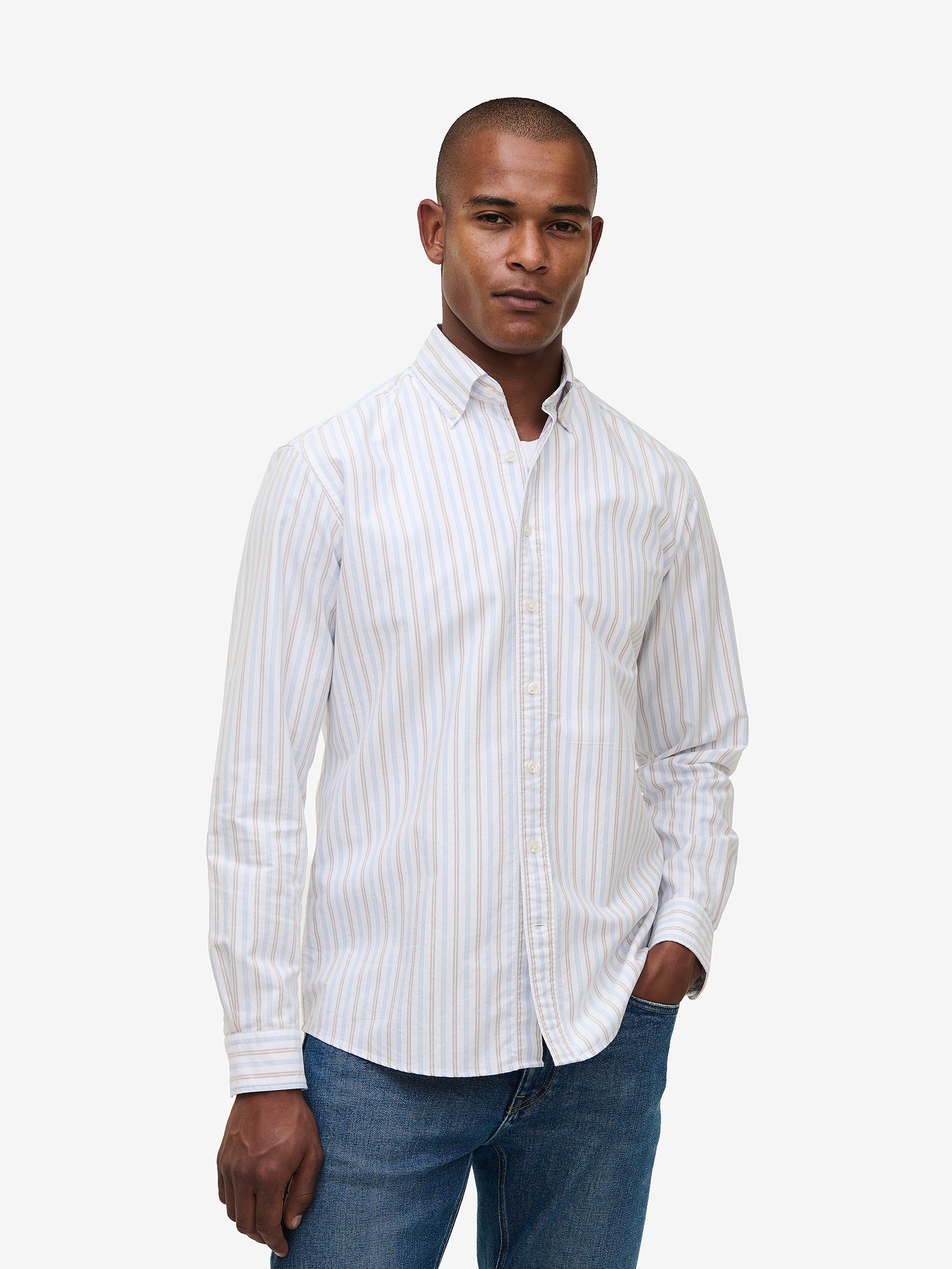 Maytown Heavyweight Oxford SH01004-BLU