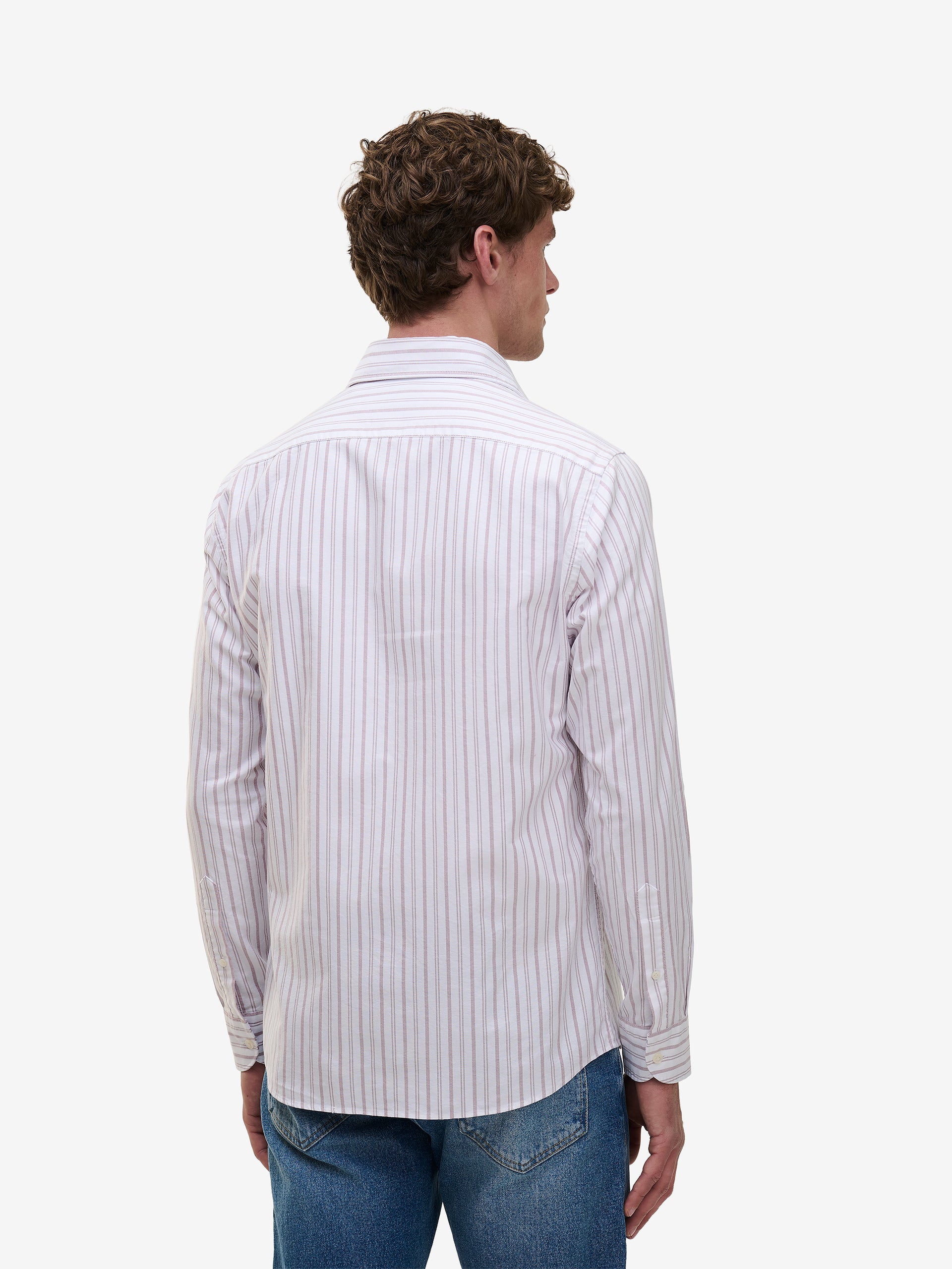 Specialist Oxford Cotton Ticking Stripe SH01013-MAU