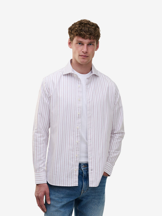 Specialist Oxford Cotton Ticking Stripe SH01013-MAU