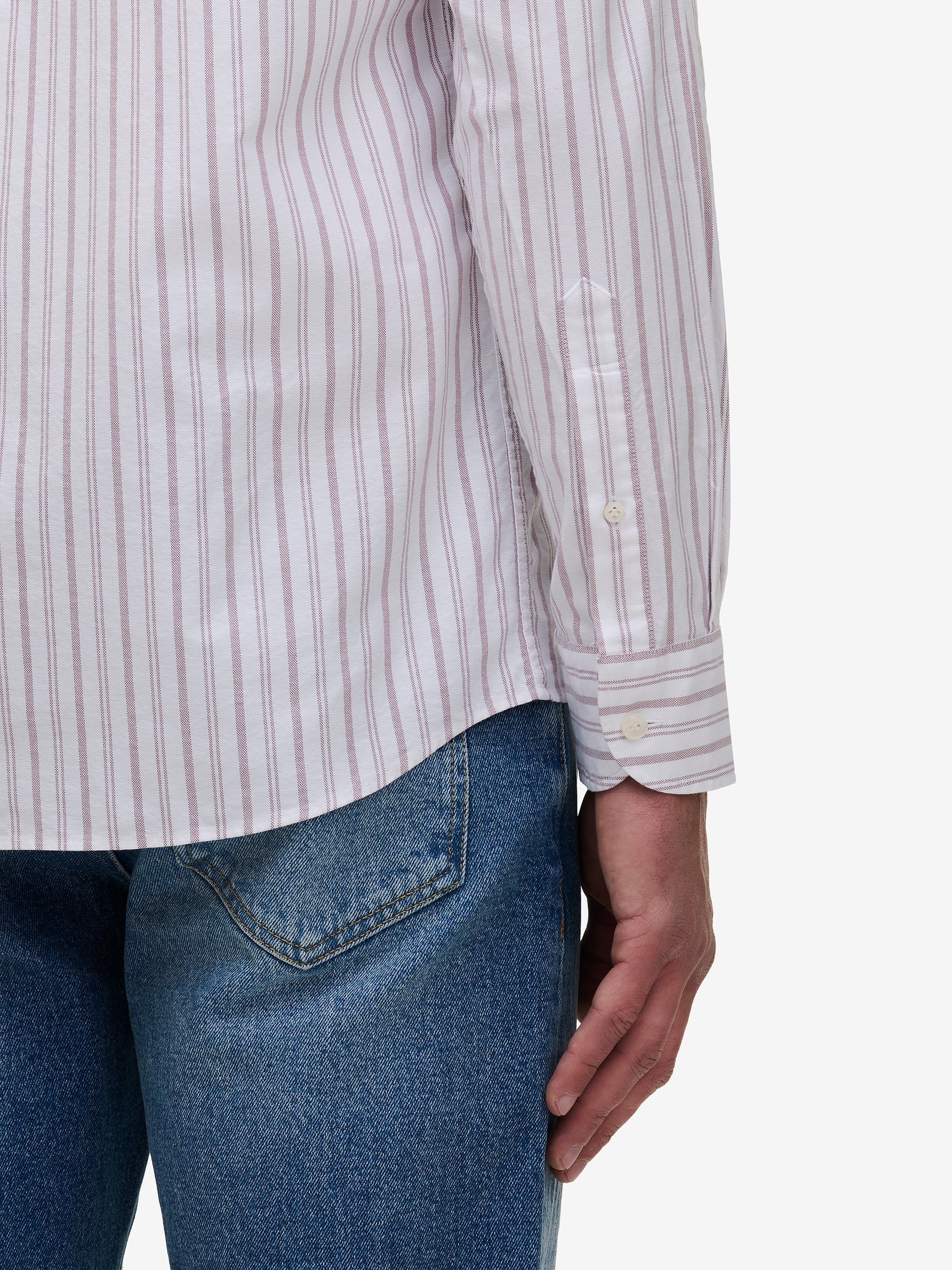 Specialist Oxford Cotton Ticking Stripe SH01013-MAU