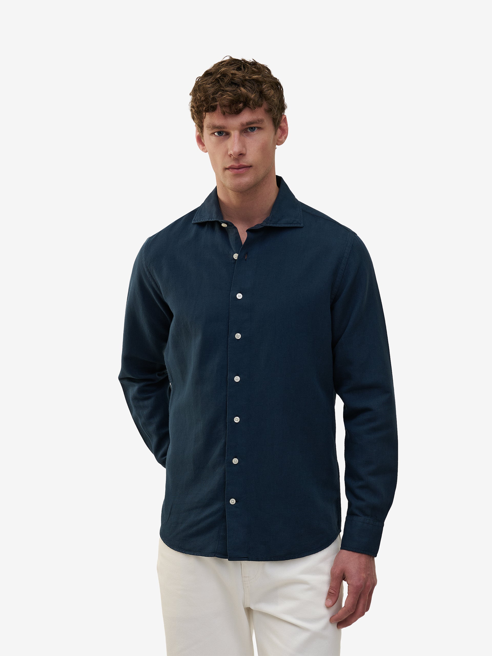 Specialist Cotton Linen SH01014-NVY