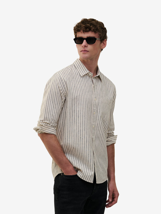 Brookvale Stripe Linen Cotton SH01017-GRY