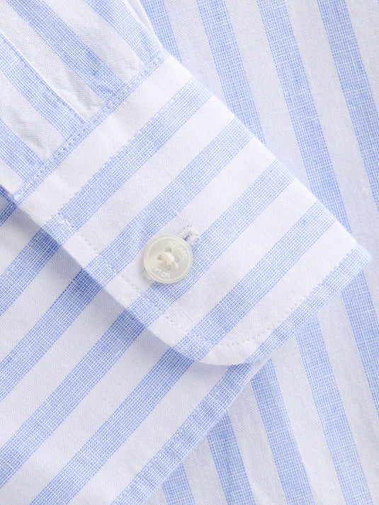 Specialist Stripe Cotton Linen SH01018-BLU
