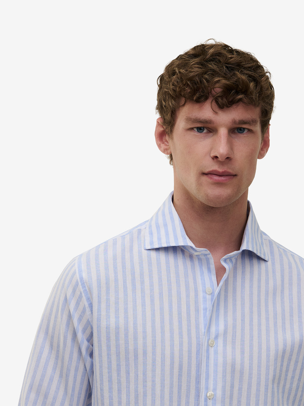 Specialist Stripe Cotton Linen SH01018-BLU