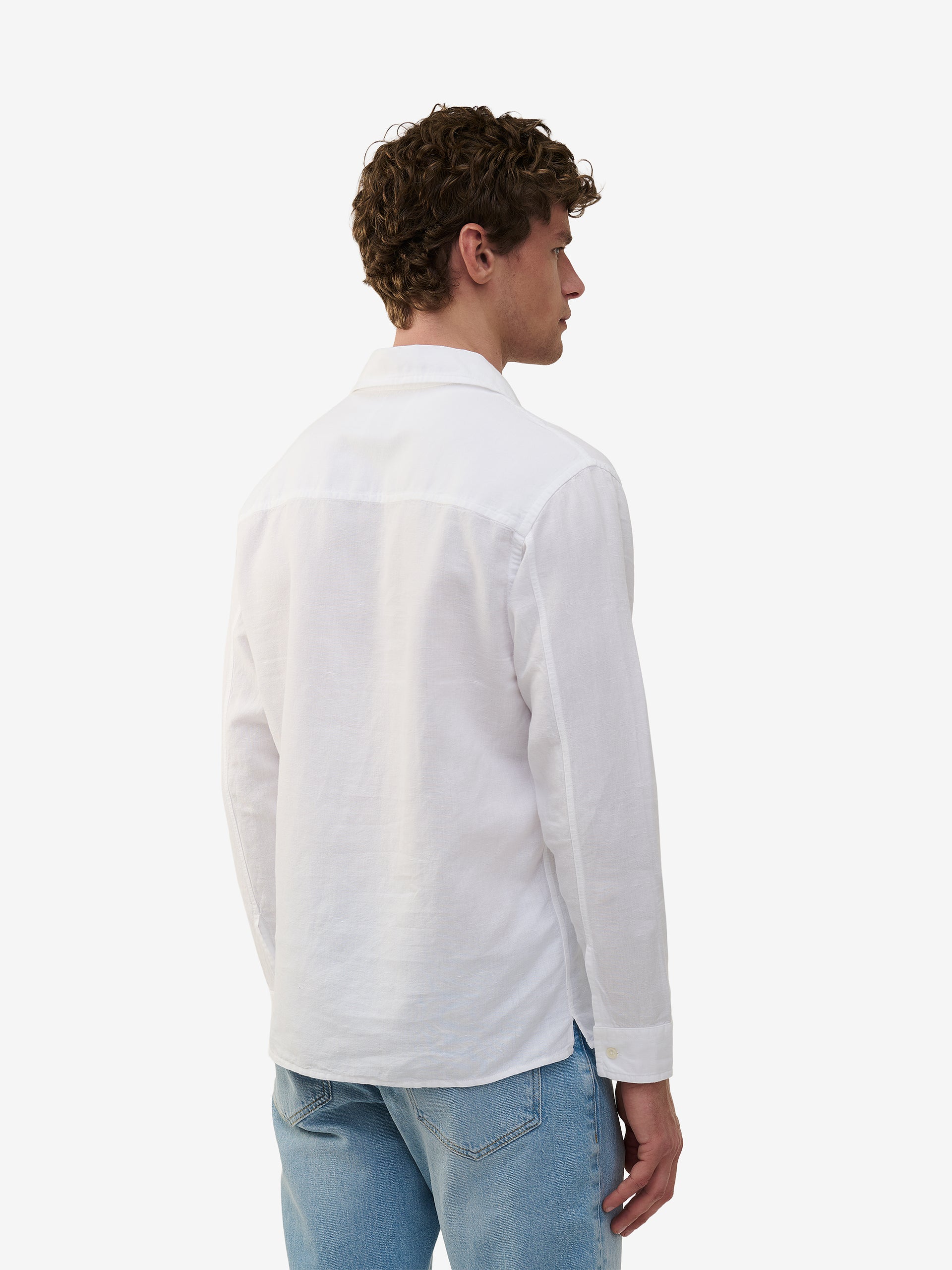 Ashfield Cotton Linen SH01020-WHT