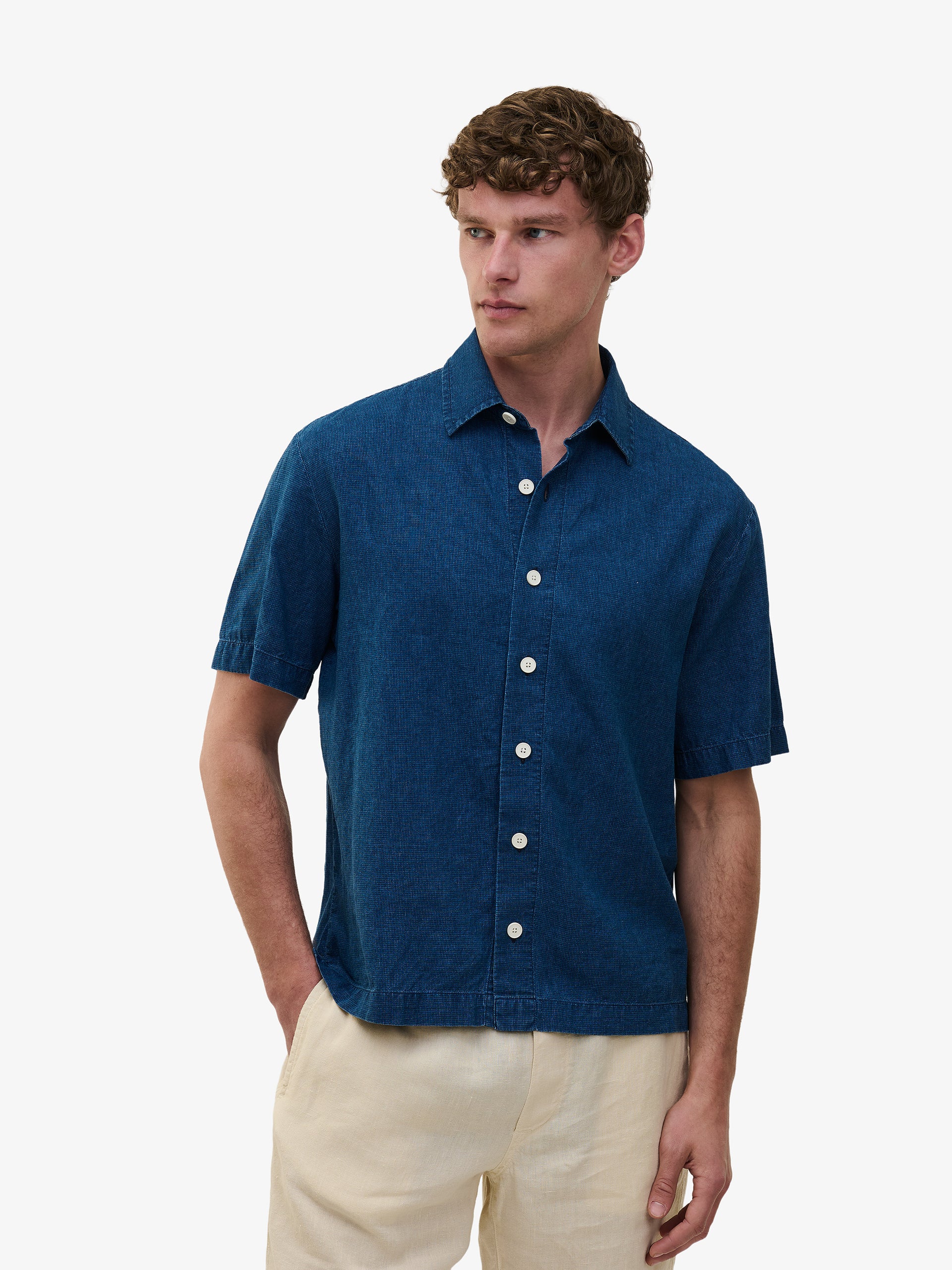 Durban Cotton Linen SH01021-BLU