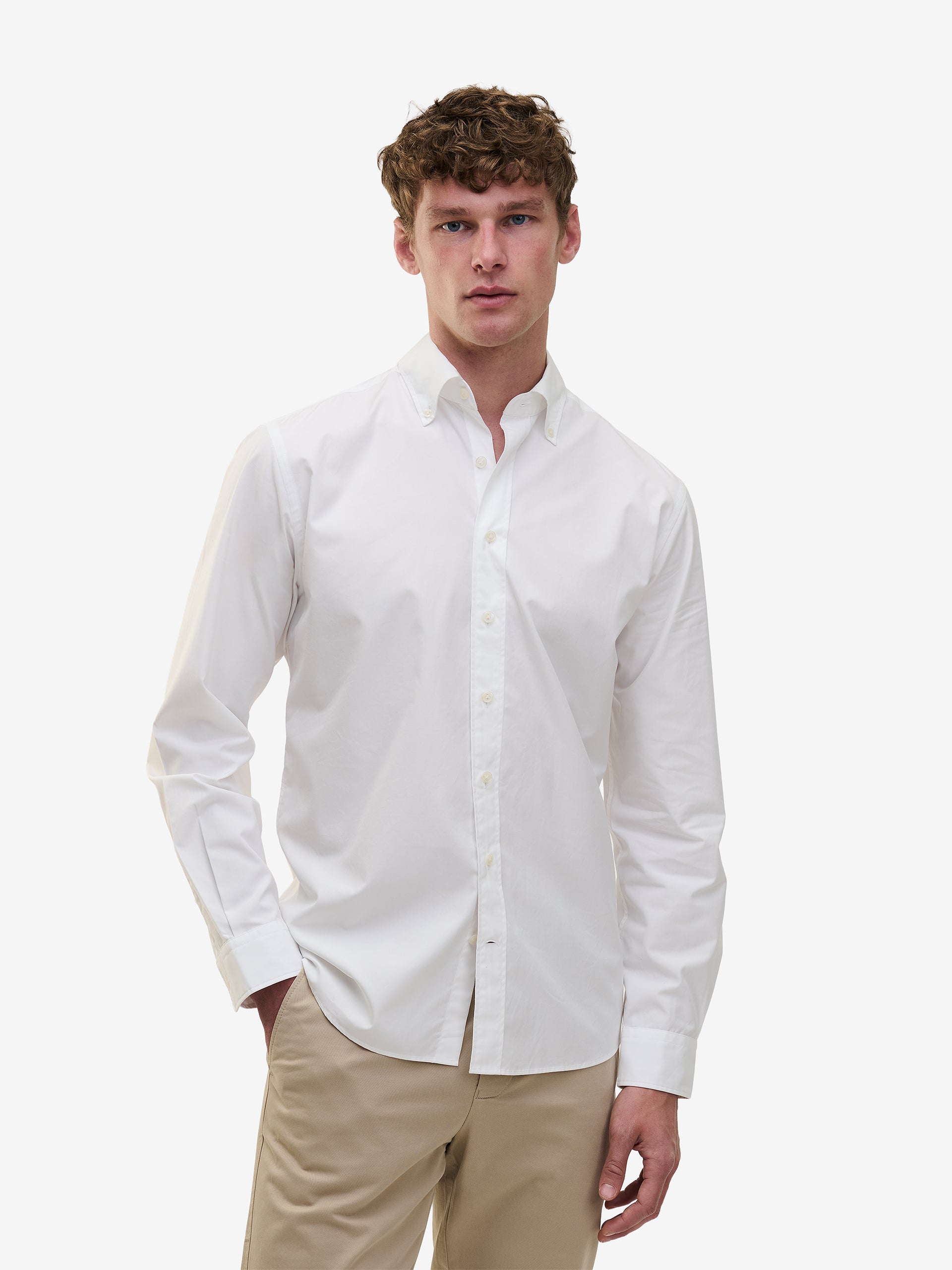 Maytown Cotton Poplin SH01026-WHT