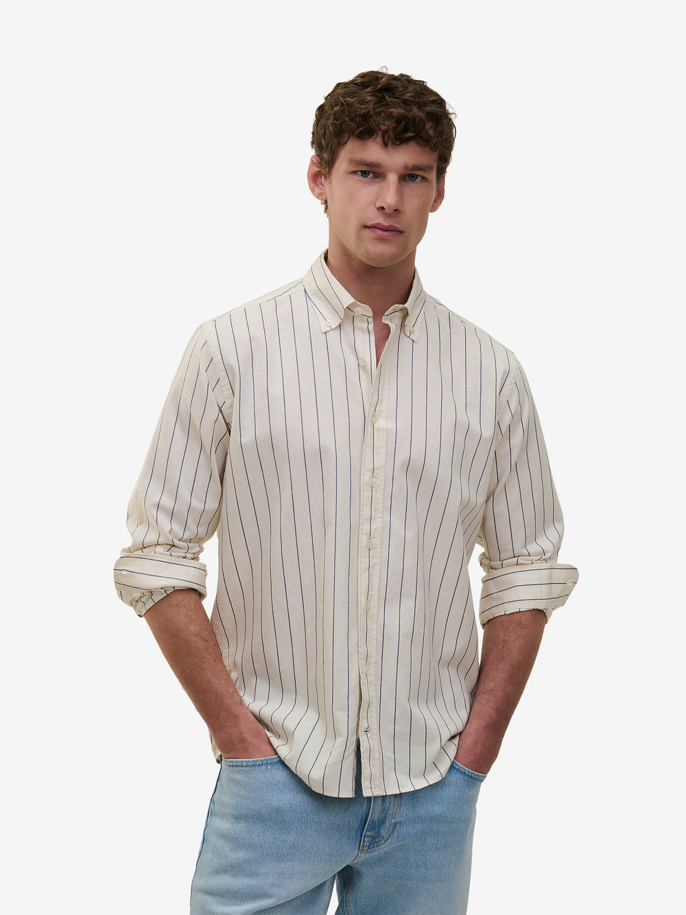 Maytown Cotton Linen Stripe SH01027-FBL