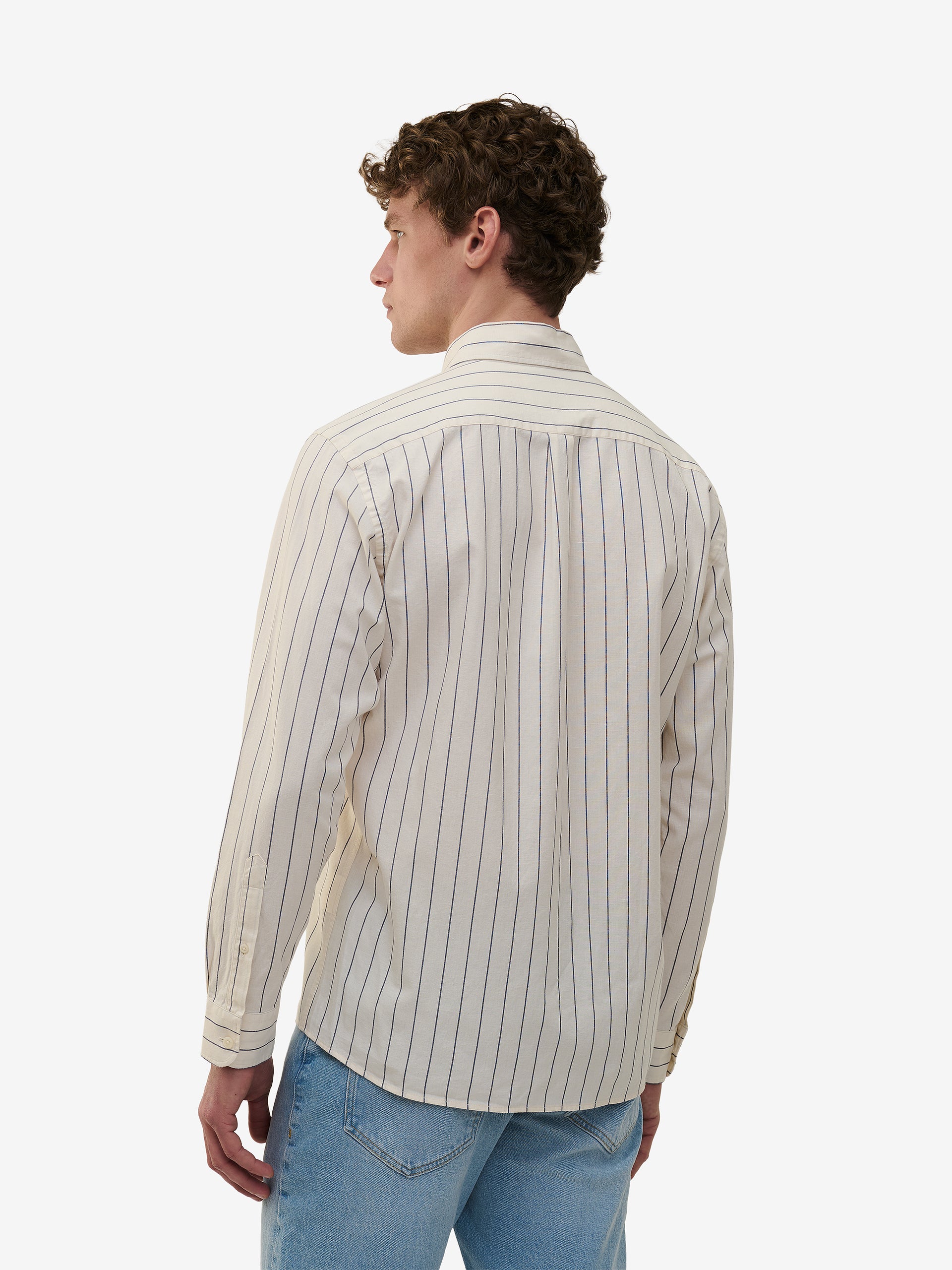 Maytown Cotton Linen Stripe SH01027-FBL