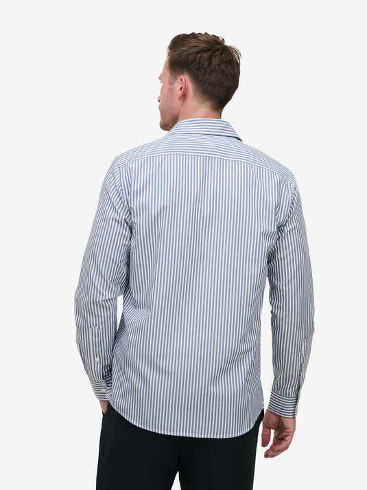 Brookvale Small Stripe Cotton SH01038-BLU