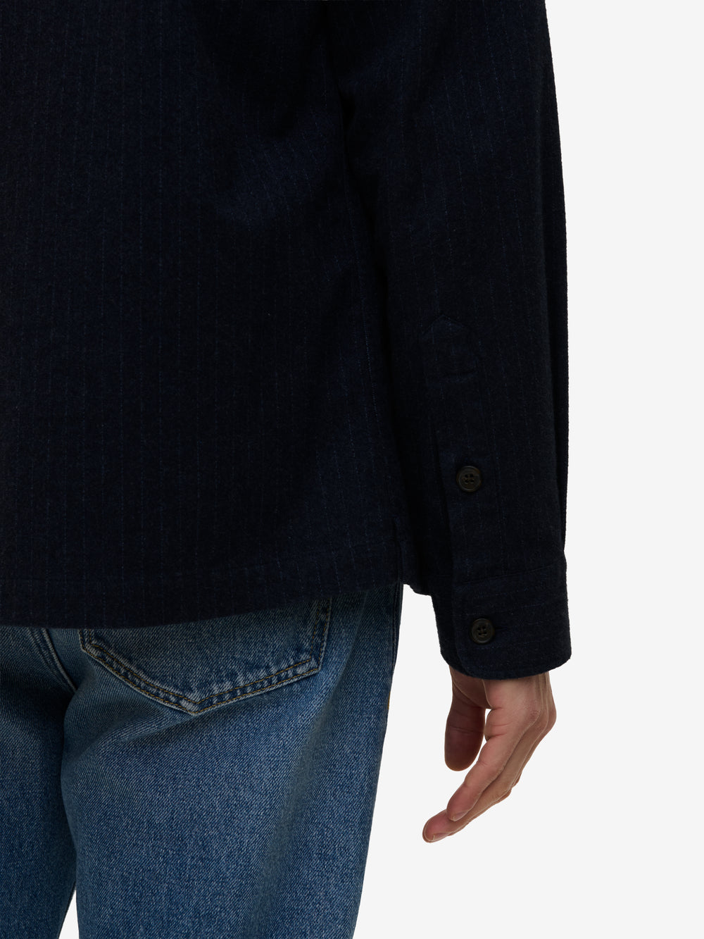 Jason Cotton Stripe Stretch SH01042-BLU