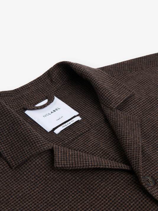 Jason Houndstooth Cotton SH01043-BRW