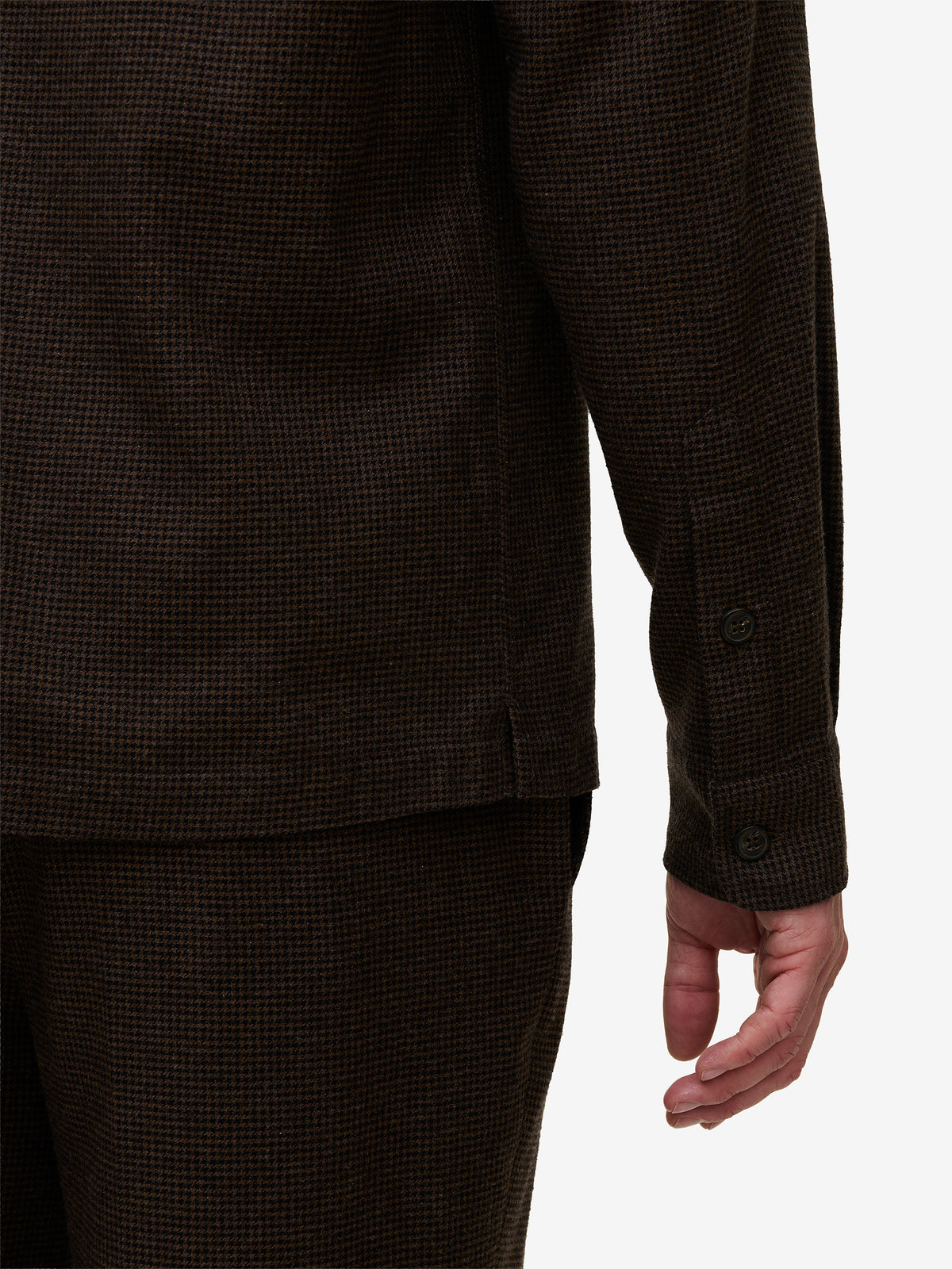 Jason Houndstooth Cotton SH01043-BRW
