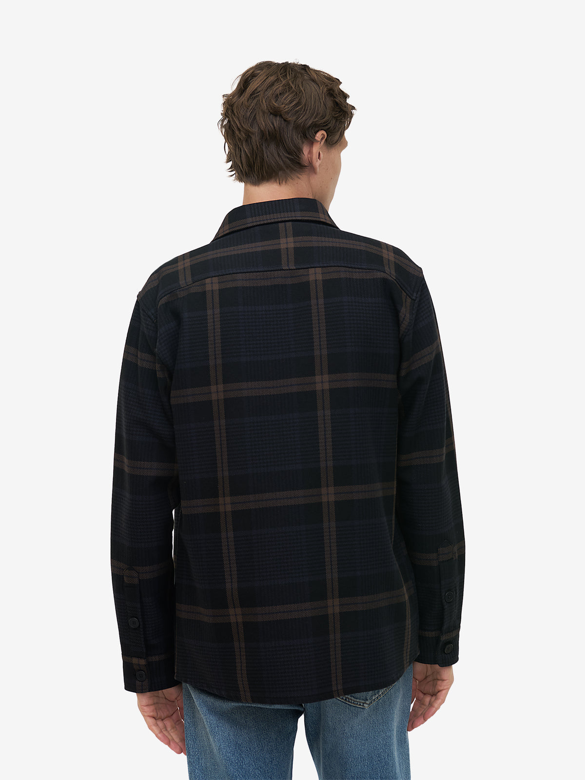 Ohio Brushed Check SH01044-NVY