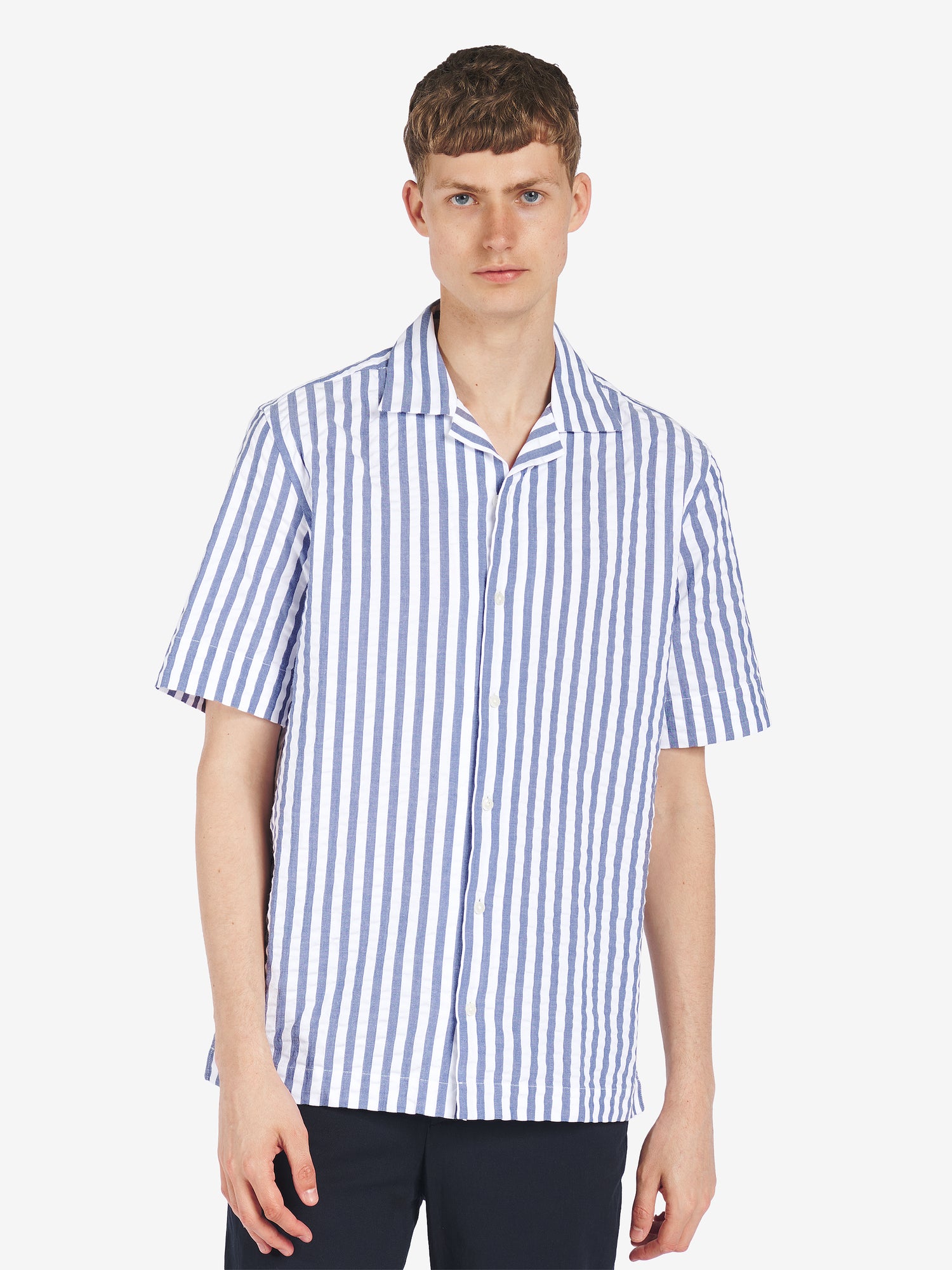 Havana Striped Seersucker SH10228-NVY