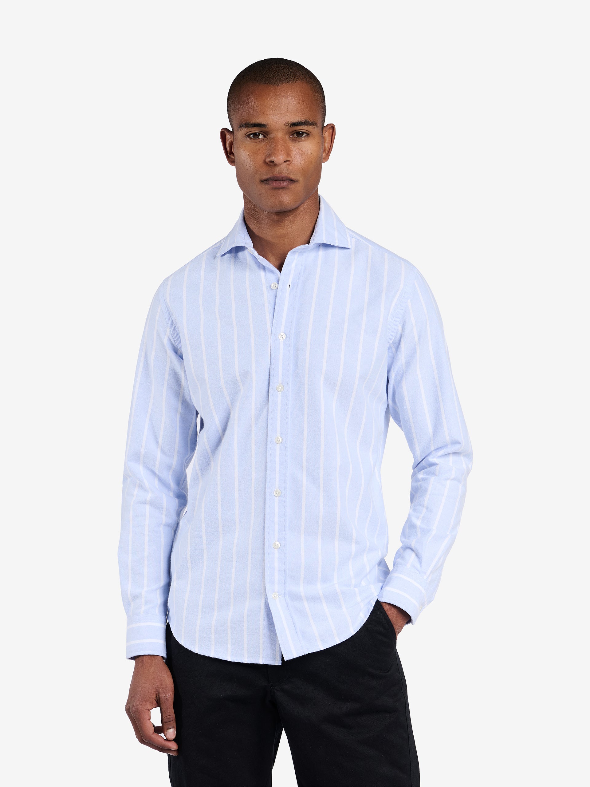 Specialist Brushed Striped Oxford SH20233-LBL