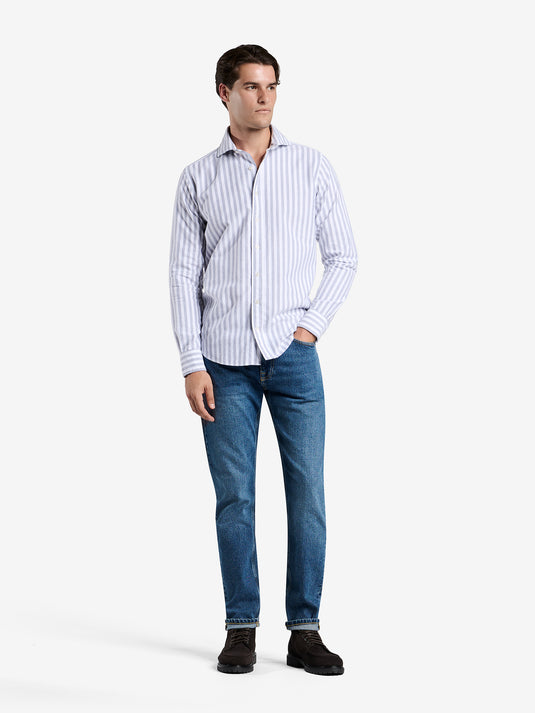 Specialist Brushed Striped Oxford SH20233-NVY