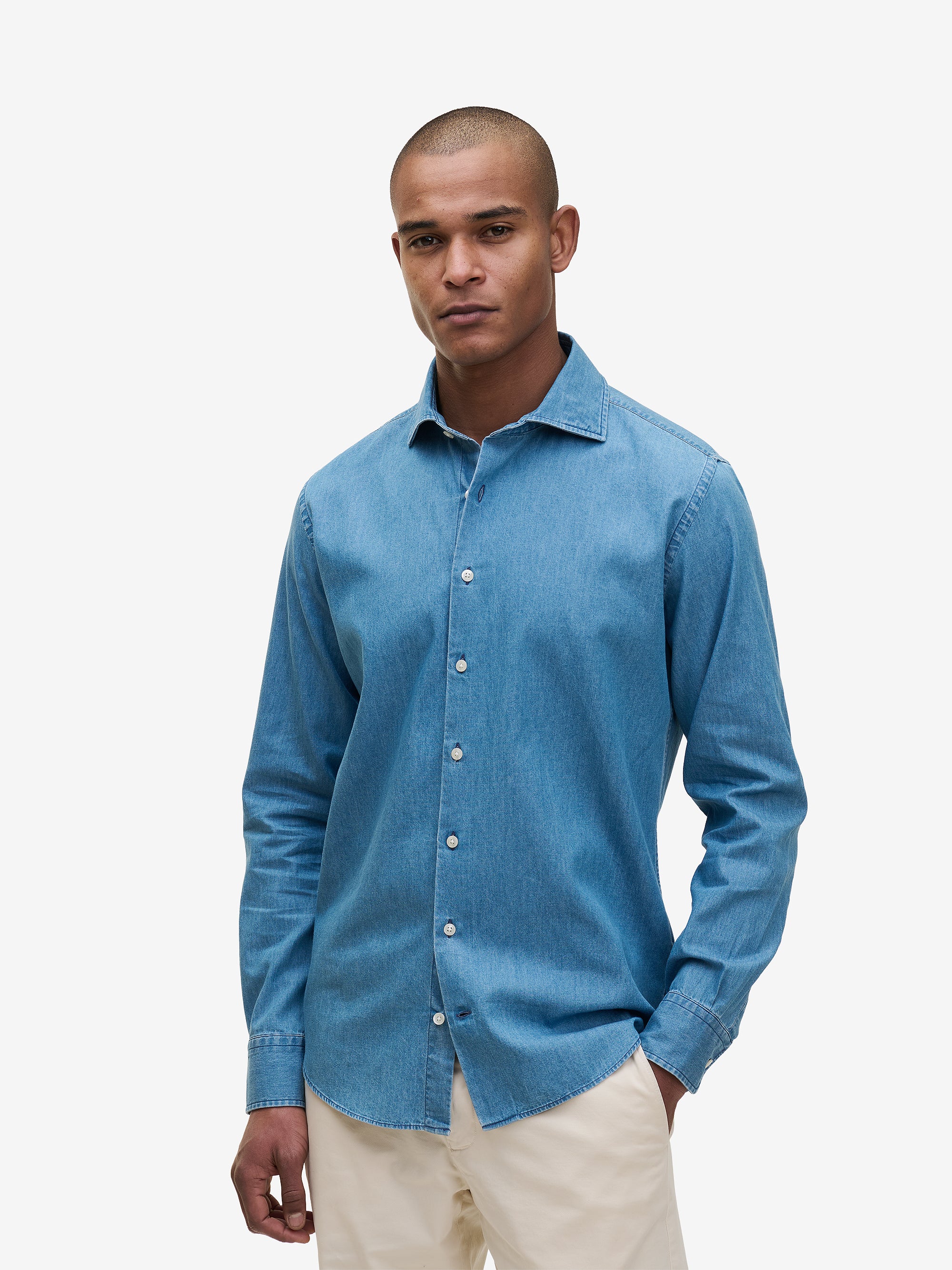 Specialist Indigo Denim Slim Fit Shirt | No Label
