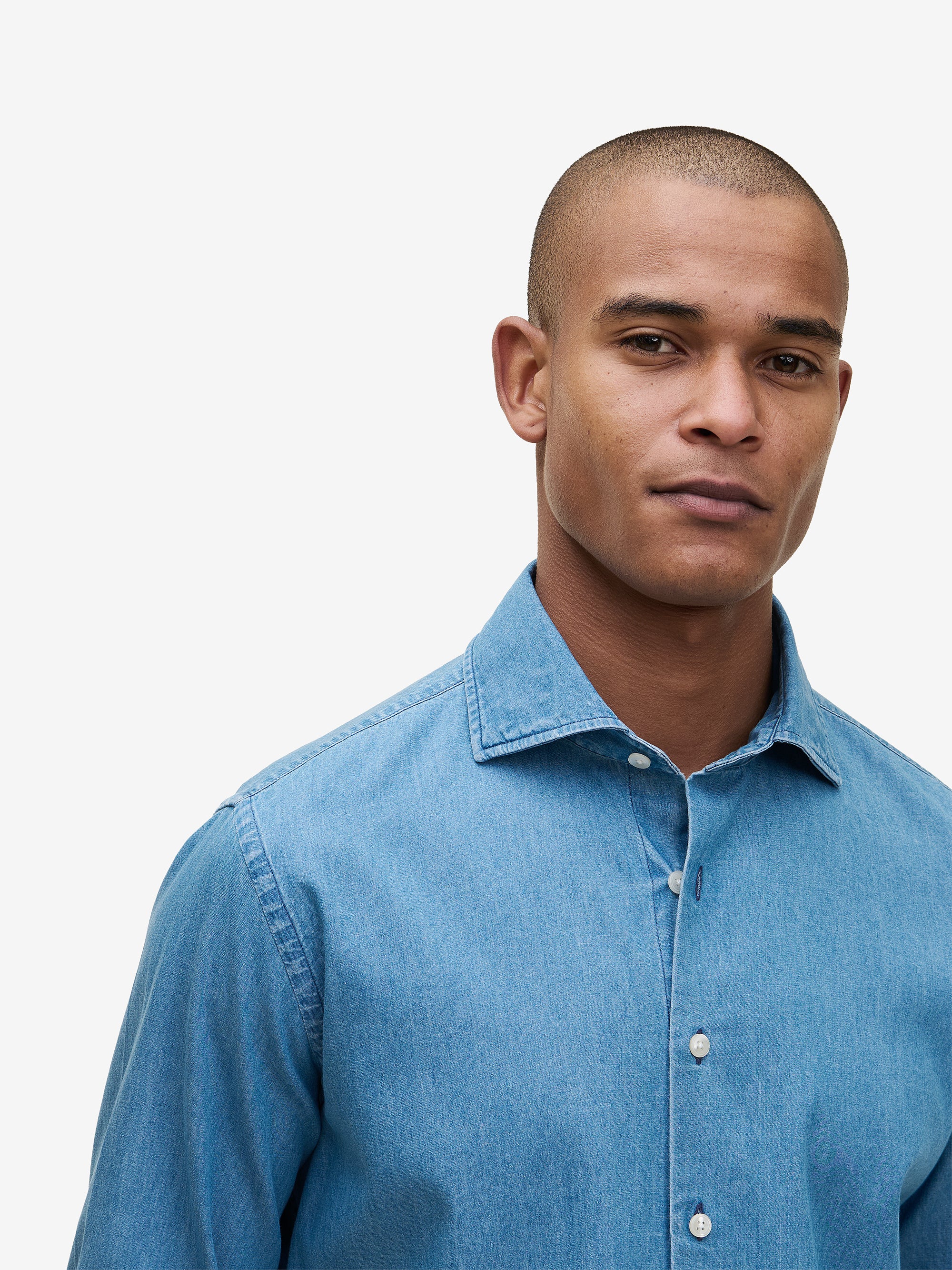 Specialist Indigo Denim Slim Fit Shirt | No Label