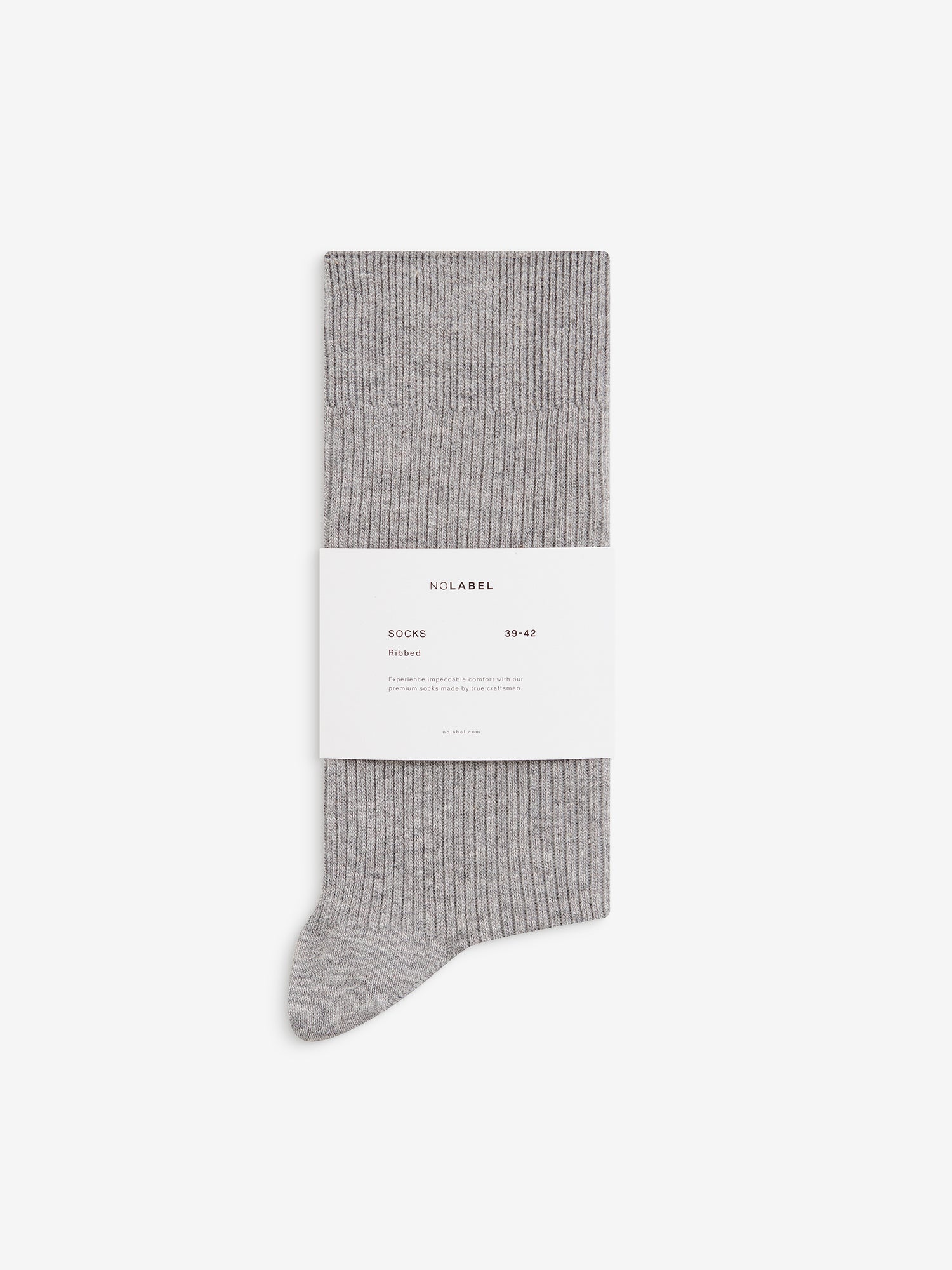 Geribbelde sokken katoenmix SO00012-LGR