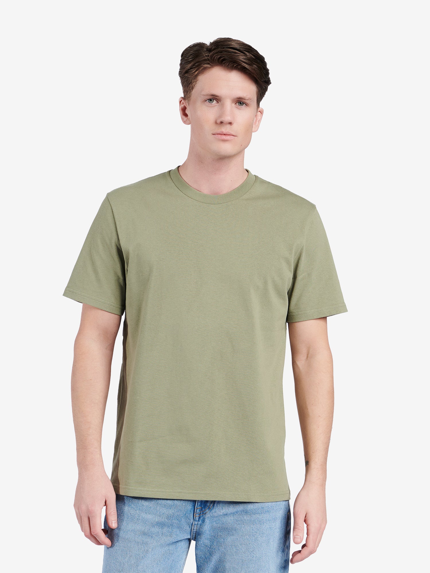 T-Shirt aus mittelschwerer Bio-Baumwolle TS10017-OLV