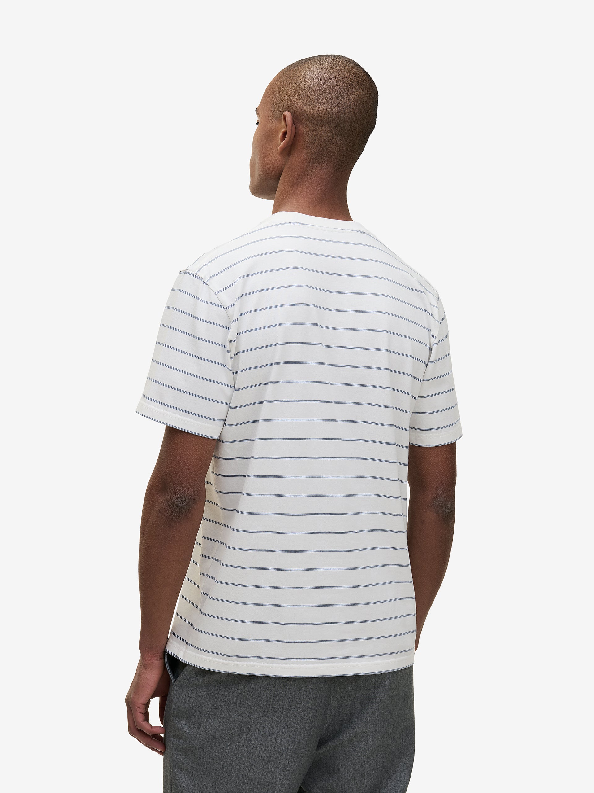 Tee Midweight Cotton Stripe TS90032-FBL