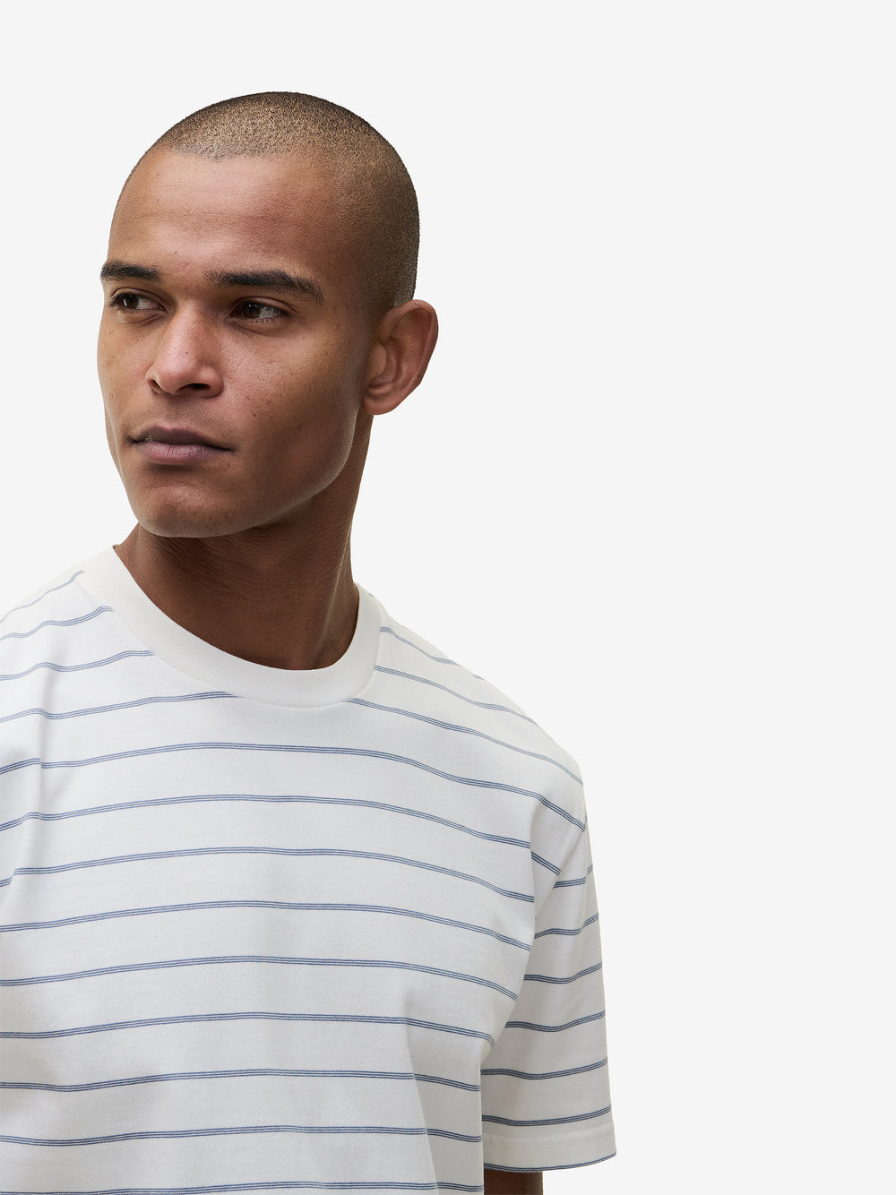 Tee Midweight Cotton Stripe TS90032-FBL