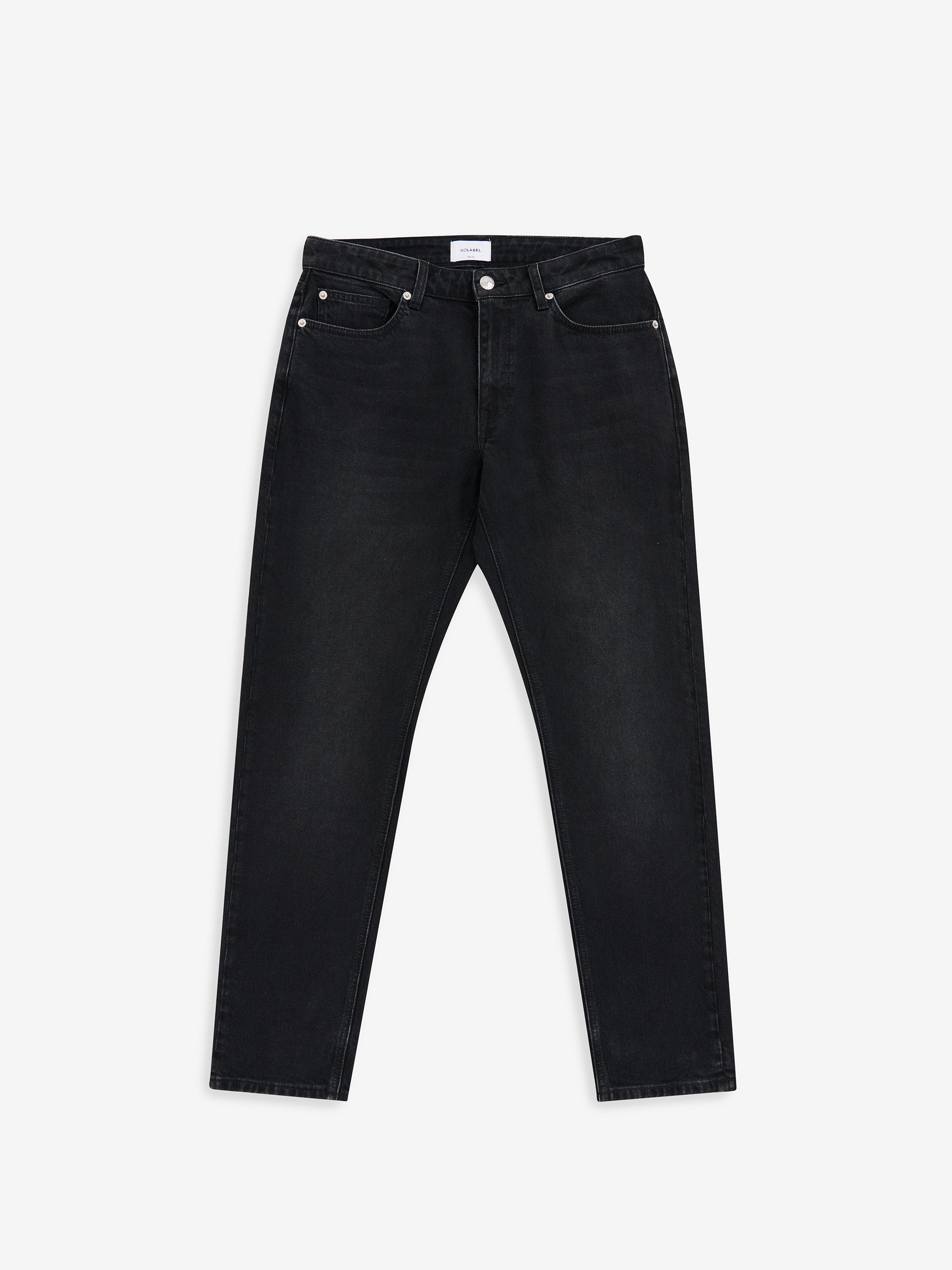 Yamane Slim Tapered Black Denim Jeans | No Label